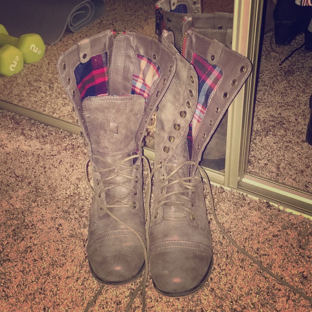 Madden Girl Combat Boots